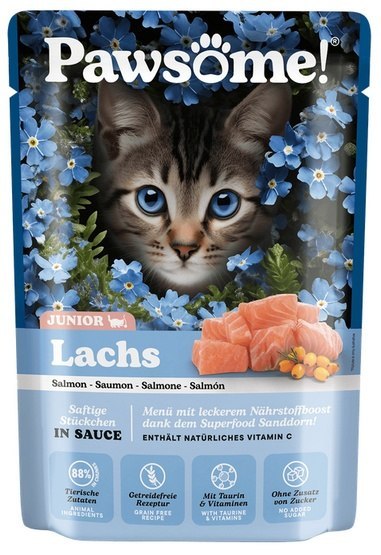 Pawsome Junior Lachs - łosoś saszetka 85g Pawsome Junior Lachs - łosoś saszetka 85g