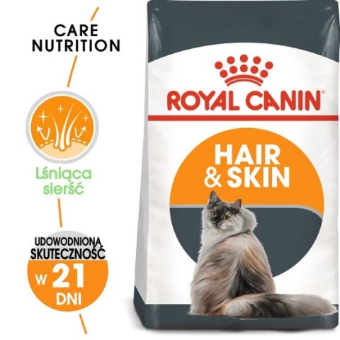 Royal Canin Hair&Skin Care karma sucha dla kotów dorosłych, lśniąca sierść i zdrowa skóra 4kg Royal Canin Hair&Skin Care karma sucha dla kotów dorosłych, lśniąca sierść i zdrowa skóra 4kg