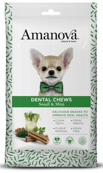 Amanova Dog Dental Chews Small & Mini 110g Amanova Dog Dental Chews Small & Mini 110g