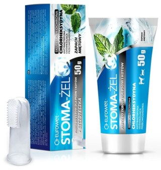 Stoma-żel - pasta do pielęgnacji uzębienia psów i kotów 50g + szczoteczka