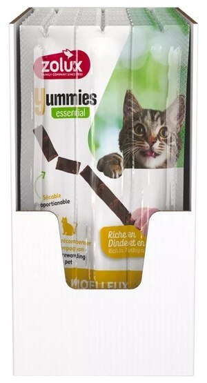 Zolux Yummies Miękki przysmak dla kota - Pałeczki Indyk & Wątróbka 3x5g