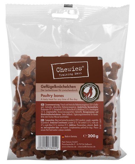 Chewies Goodies (Training) Kosteczki Maxi Drób 200g Chewies Goodies (Training) Kosteczki Maxi Drób 200g