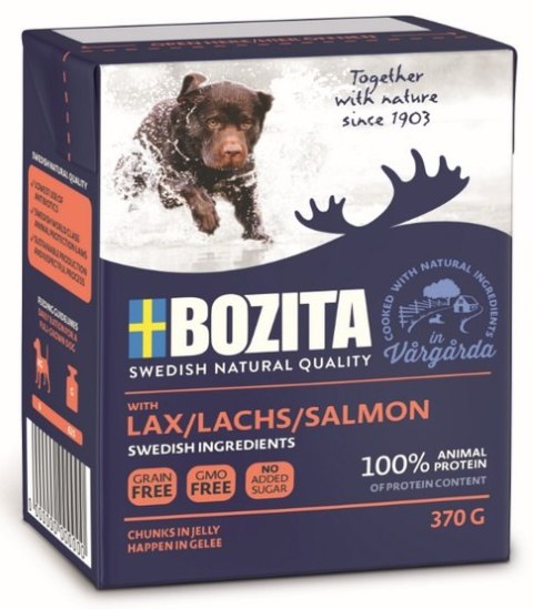 Bozita Dog Tetra Recart z łososiem w galaretce kartonik 370g Bozita Dog Tetra Recart z łososiem w galaretce kartonik 370g