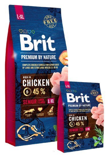 Brit Premium By Nature Senior L+XL Large + Extra Large 15kg Brit Premium By Nature Senior L+XL Large + Extra Large 15kg