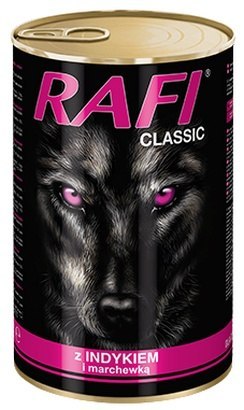 Rafi Pies Classic Indyk i marchewka w sosie 1240g Rafi Pies Classic Indyk i marchewka w sosie 1240g